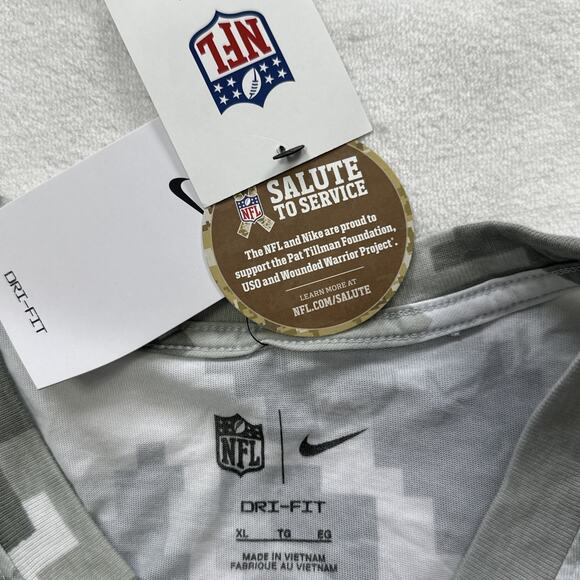 Nike Dri Fit Cleveland Browns Shirt Mens XL Camo NFL Salute to Service USA Flag - Picture 5 of 12